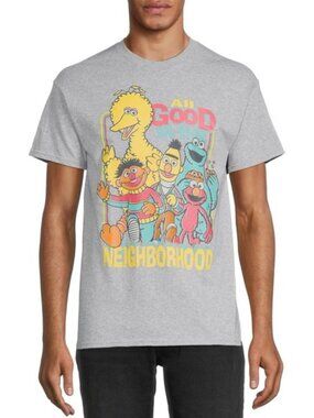 Sesame Street | "Its all good in the Neighborhood" Short Sleeve Tee | Size Small